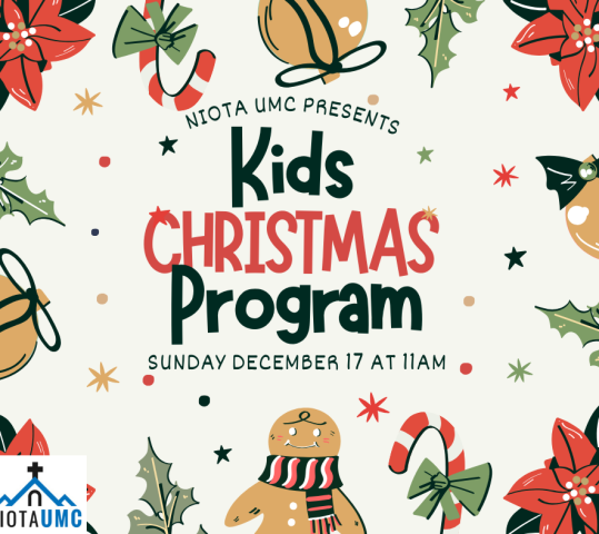 Kids Christmas Program on December 17